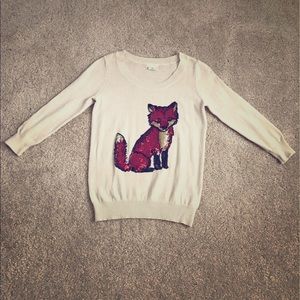 Urban Outfitters sequin fox sweater